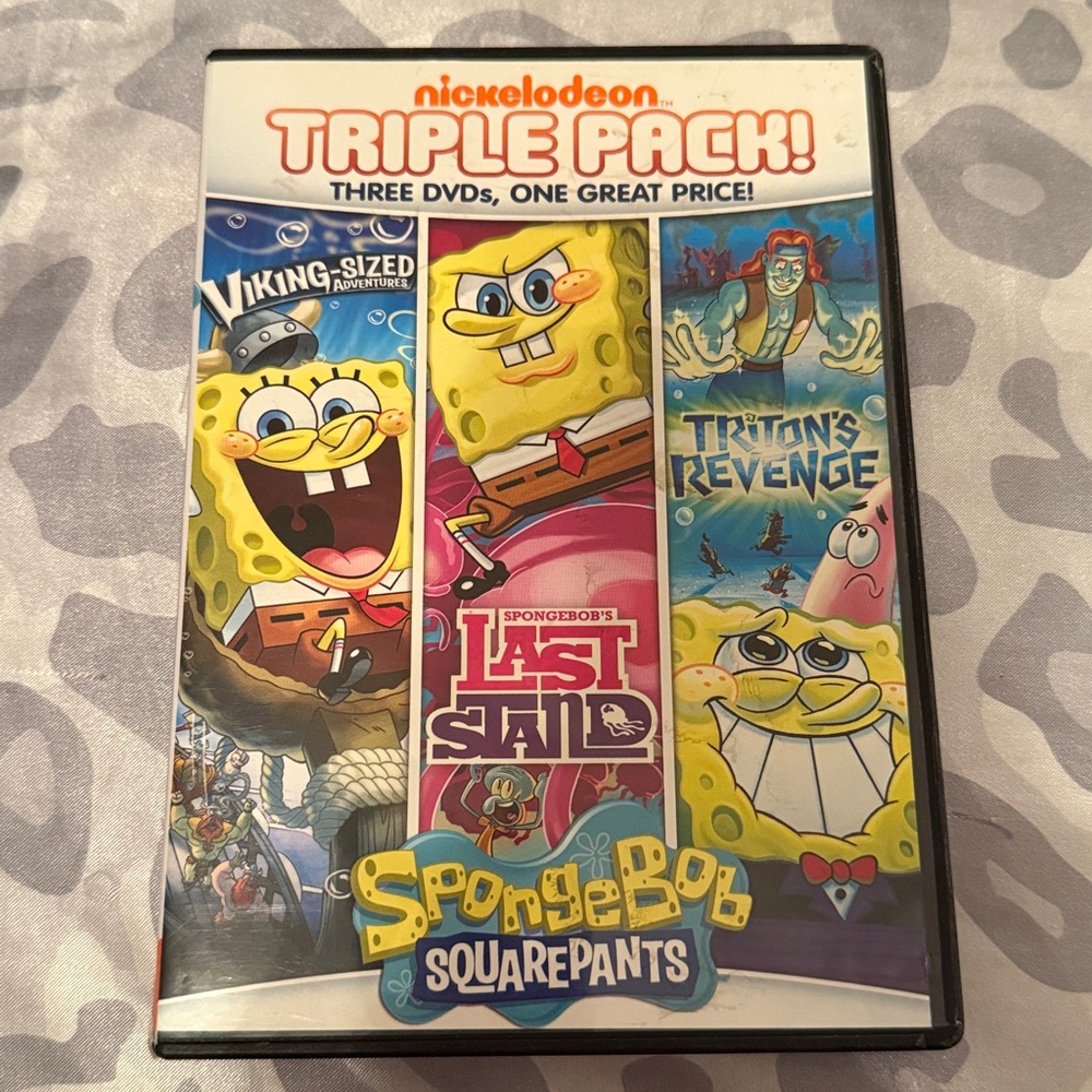 Nickelodeon SpongeBob Triple Pack DVD *CD’s NOT included*